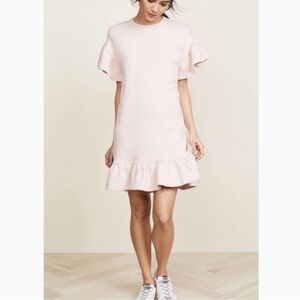Ulla Johnson Pink Ruffle Sleeve Dress